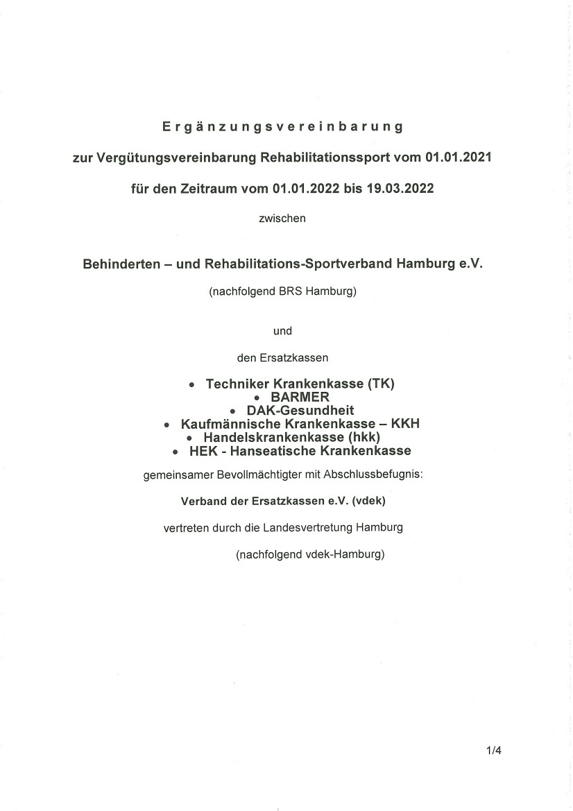 Erste Seite der PDF-Datei: Ergänzungsvereinbarung vdek-Hamburg 2022-01-01 bis 2022-03-19