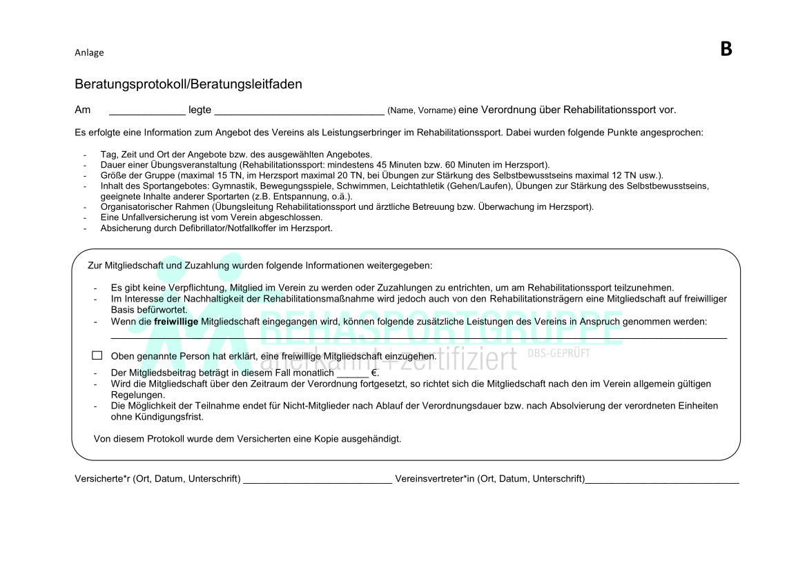 Erste Seite der PDF-Datei: Formblatt Beratungsprotokoll - gültig ab 2019-06-29